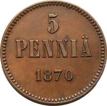 5 пенни 1870   