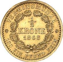 1/2 Krone 1868 B  