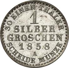 Silber Groschen 1858 A  