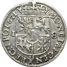 Ort (18 Groszy) 1651   