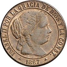 1 Céntimo de escudo 1867  OM 