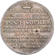 1/6 Thaler 1717  IGS  "On the death of Anna Sofia"