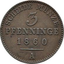 3 Pfennig 1860 A  