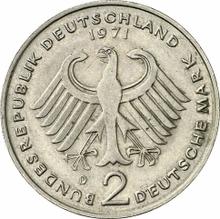 2 марки 1971 D   "Теодор Хойс"