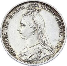 6 Pence 1888   JEB "Jubiläumsporträt"