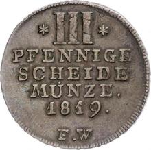 3 Pfennig 1819  F.W. 