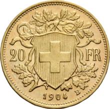 20 Francs 1904 B   "Vreneli"