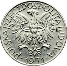 5 злотых 1971 MW  WJ JG "Рыбак"