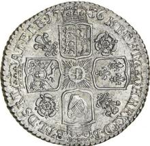 6 Pence 1736    "Porträt in jungen Jahren"