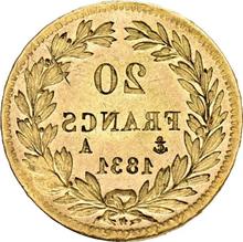 20 Francs 1831 A   "Raised edge"