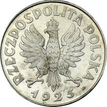 5 Zlotych 1925 ⤔   "Rim of 81 dots" (Pattern)