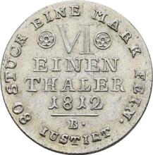 1/6 Thaler 1812 B  