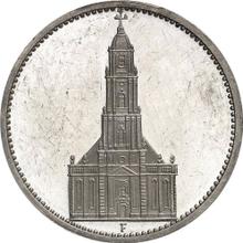 5 Reichsmark 1934 F   "Garrison Church (undated)"