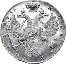 Rouble 1731    "The corsage is parallel to the circumference"