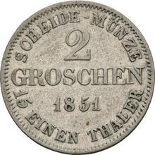 2 Groschen 1851  F 