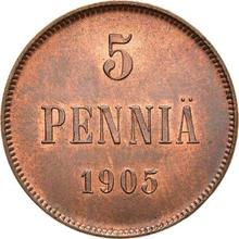 5 Pennia 1905   