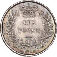 Sixpence 1852   