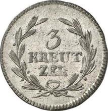 3 Kreuzer 1814   
