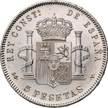 5 Pesetas 1898  SGV 