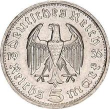 5 Reichsmark 1935 D   "Hindenburg"