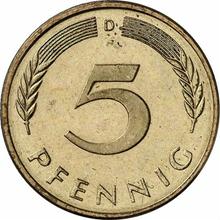 5 Pfennig 1988 D  