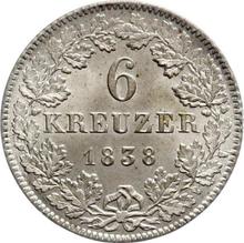 6 Kreuzer 1838   