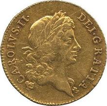 Guinea 1672    "Third laureate bust"