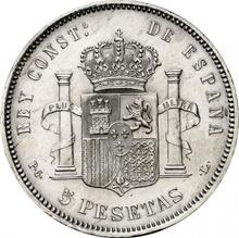 5 Pesetas 1893  PGL 