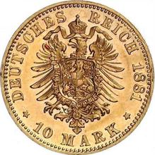 10 Mark 1881 D   "Bayern"
