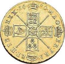 Five guineas 1680    "Second laureate bust"