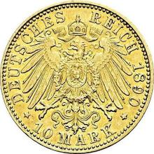 10 Mark 1890 J   "Hamburg"