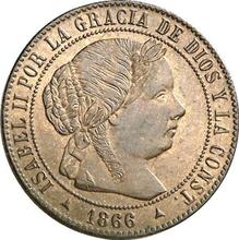 1/2 Céntimo de escudo 1866  OM 