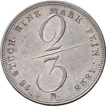 2/3 Thaler 1828  B 
