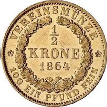 1/2 Krone 1864  B 