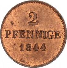 2 pfennige 1844   