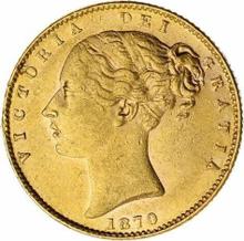 Sovereign 1870   WW "Shield"