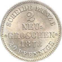 2 Neu Groschen 1873  B 