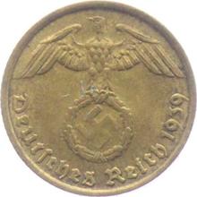 5 Reichspfennig 1939 D  