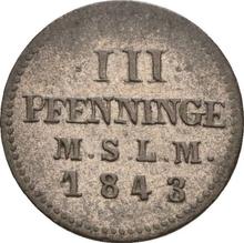 3 Pfennig 1843   