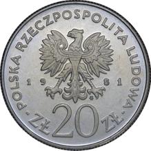 20 Zlotych 1981 MW   "Krakow" (Pattern)