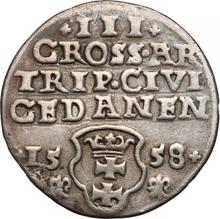 3 Groszy (Trojak) 1558    "Danzig"