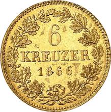 6 Kreuzer 1866   