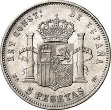 5 Pesetas 1888  MSM 