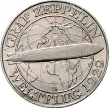 3 Reichsmark 1930 D   "Zeppelin"