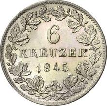 6 krajcarów 1845   