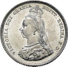 Shilling 1887   JEB "Small Jubilee Head"
