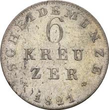 6 Kreuzer 1821   
