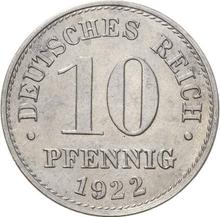 10 Pfennig 1922 G  