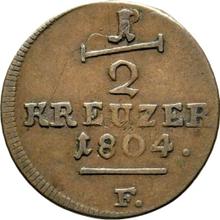 1/2 Kreuzer 1804  F 