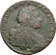 3 Groszy (Trojak) 1766  g  "Portrait in armor"